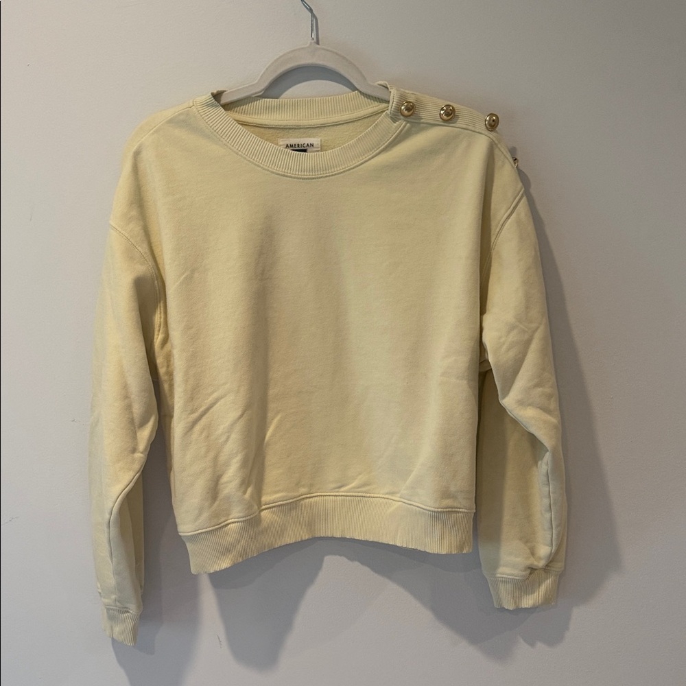 American Eagle Outfitters Creamy Yellow Sweater